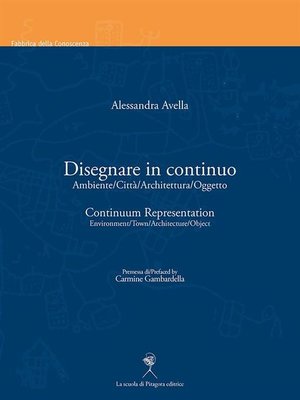 cover image of Disegnare in continuo/Continuum representation